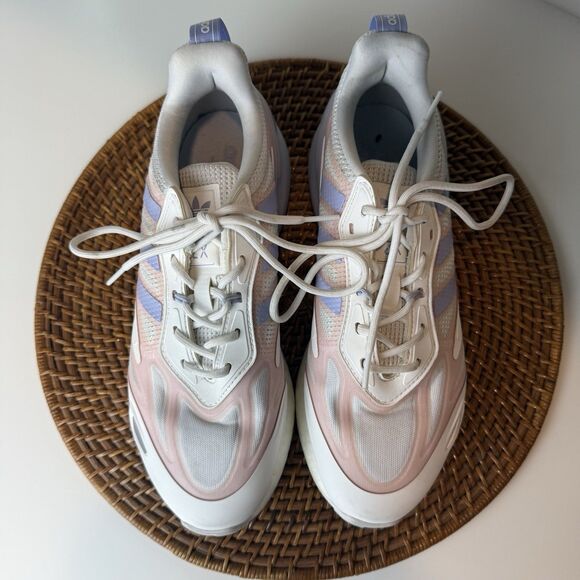 Adidas ZX 2k 2.0 Boost Men's Size 9 Casual Running Shoe White Trainer Sneaker - Picture 2 of 10